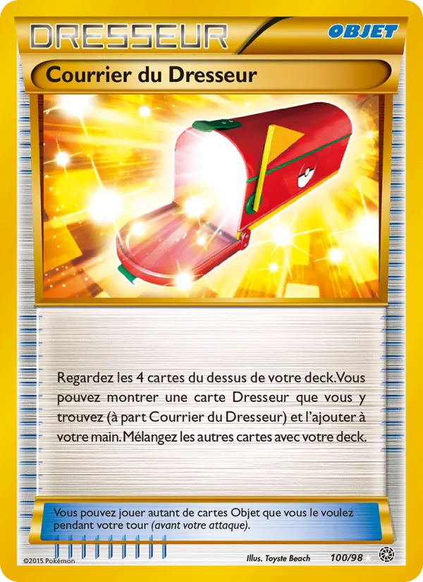 Carte Pokémon Courrier du Dresseur 100/98 de l'extension Origines Antiques