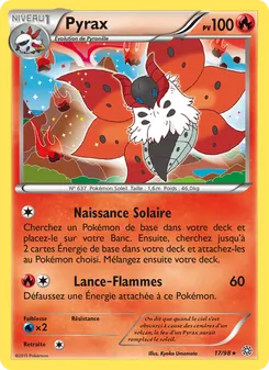 Carte Pokémon Pyrax 17