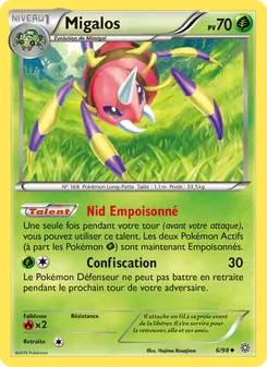 Carte Pokémon Migalos 6
