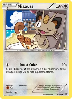 Carte Pokémon Miaouss 61