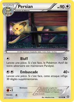 Carte Pokémon Persian 62