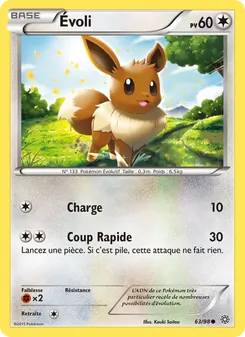Carte Pokémon Évoli 63