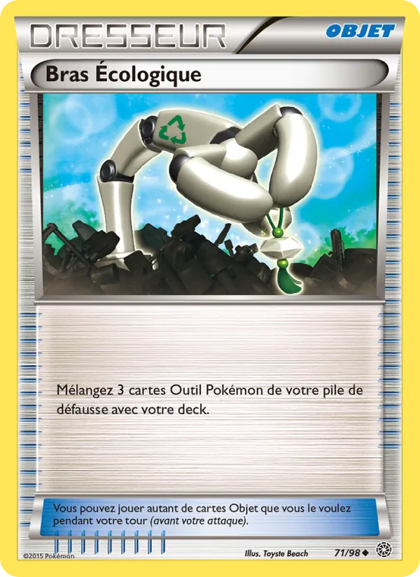 Carte Pokémon Bras Écologique 71/98 de l'extension Origines Antiques
