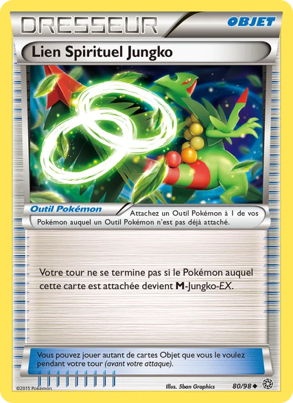 Carte Pokémon Lien Spirituel Jungko 80/98 de l'extension Origines Antiques