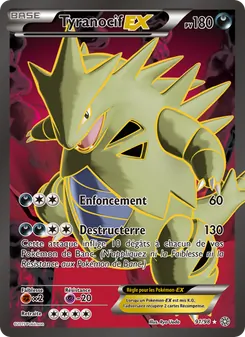 Carte Pokémon Tyranocif EX 91