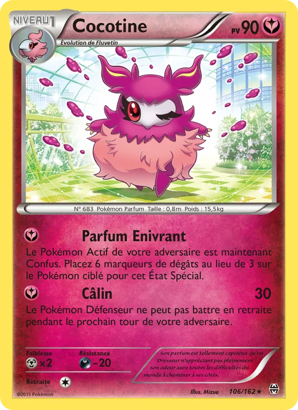 Carte Pokémon Cocotine 106/162 de l'extension Impulsion Turbo