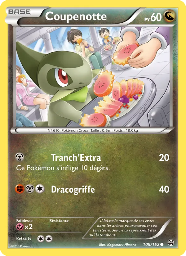 Carte Pokémon Coupenotte 109/162 de l'extension Impulsion Turbo