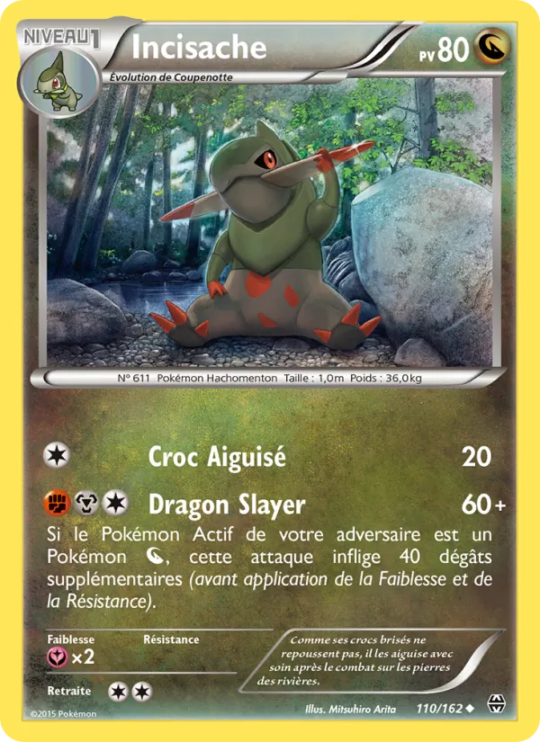 Carte Pokémon Incisache 110/162 de l'extension Impulsion Turbo