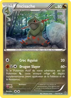 Carte Pokémon Incisache 110