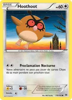 Carte Pokémon Hoothoot 119