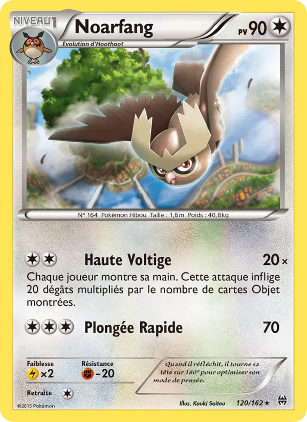 Carte Pokémon Noarfang 120/162 de l'extension Impulsion Turbo