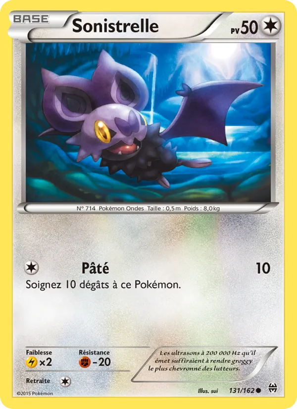 Carte Pokémon Sonistrelle 131/162 de l'extension Impulsion Turbo