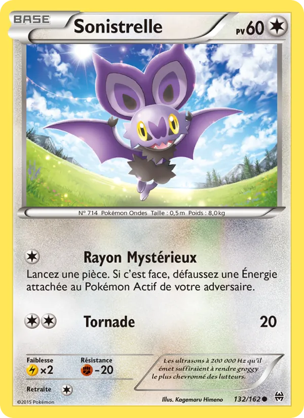 Carte Pokémon Sonistrelle 132/162 de l'extension Impulsion Turbo