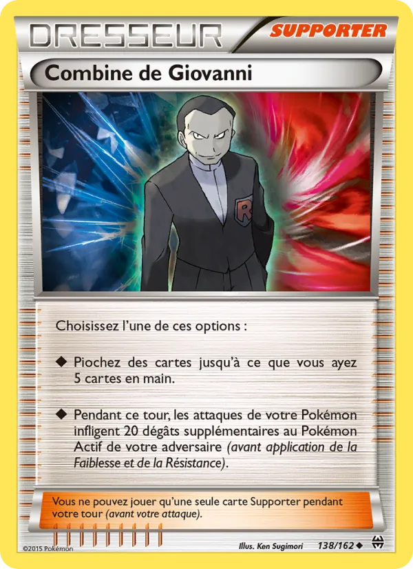 Carte Pokémon Combine de Giovanni 138/162 de l'extension Impulsion Turbo