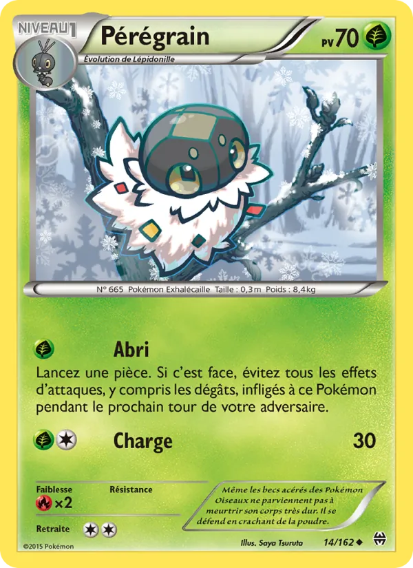 Carte Pokémon Pérégrain 14/162 de l'extension Impulsion Turbo