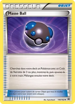Carte Pokémon Masse Ball 140