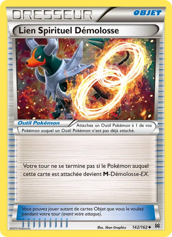 Carte Pokémon Lien Spirituel Démolosse 142/162 de l'extension Impulsion Turbo