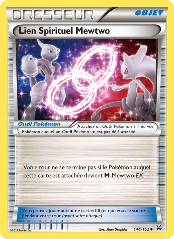 Carte Pokémon Lien Spirituel Mewtwo 144/162 de l'extension Impulsion Turbo