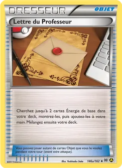 Carte Pokémon Lettre du Professeur 146a