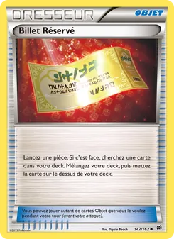Carte Pokémon Billet Réservé 147 — Impulsion Turbo