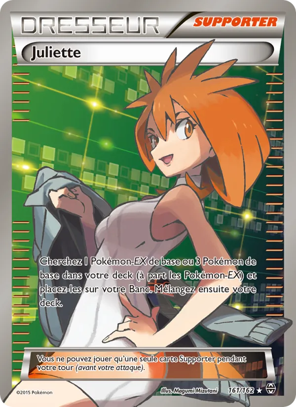 Carte Pokémon Juliette 161/162 de l'extension Impulsion Turbo