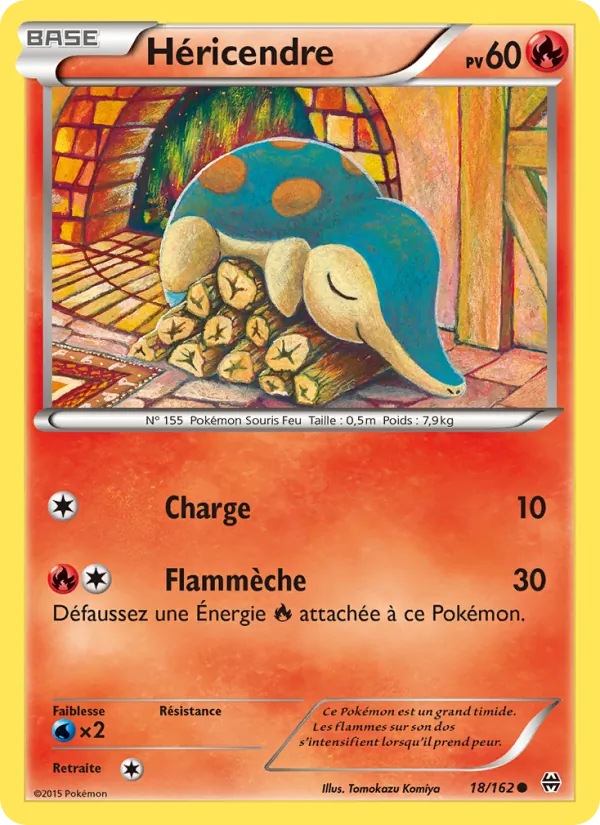 Carte Pokémon Héricendre 18/162 de l'extension Impulsion Turbo