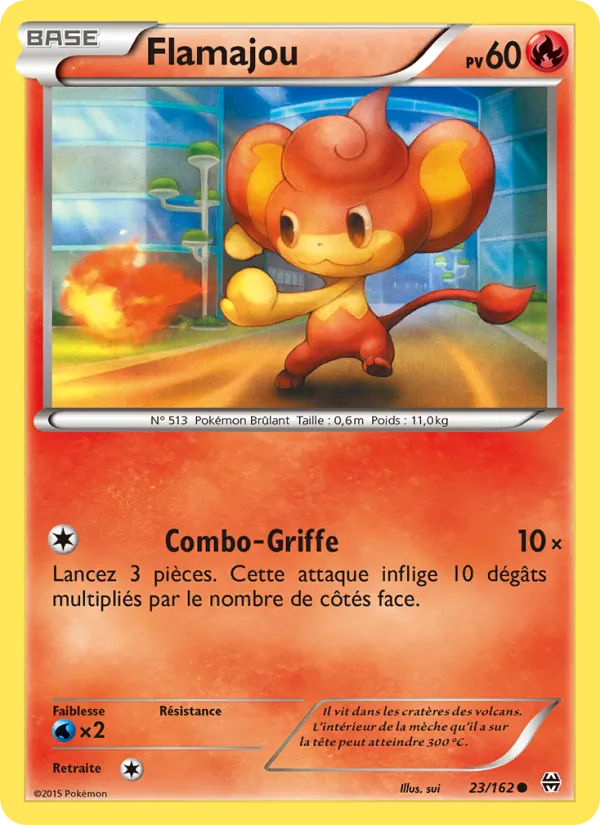 Carte Pokémon Flamajou 23/162 de l'extension Impulsion Turbo