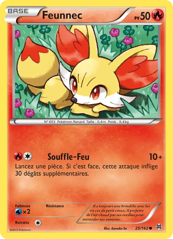 Carte Pokémon Feunnec 25/162 de l'extension Impulsion Turbo