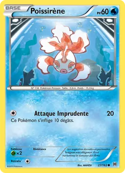 Carte Pokémon Poissirène 27