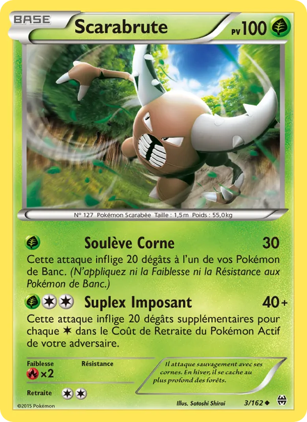 Carte Pokémon Scarabrute 3/162 de l'extension Impulsion Turbo