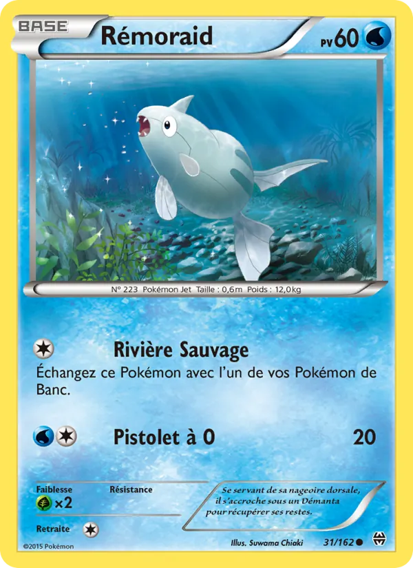 Carte Pokémon Rémoraid 31/162 de l'extension Impulsion Turbo