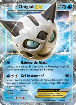 Carte Pokémon Oniglali EX 34