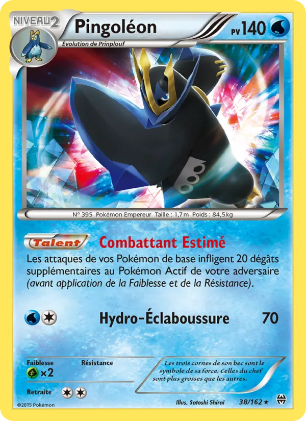 Carte Pokémon Pingoléon 38/162 de l'extension Impulsion Turbo