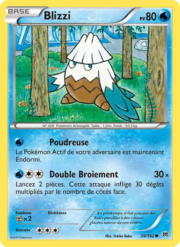 Carte Pokémon Blizzi 39/162 de l'extension Impulsion Turbo