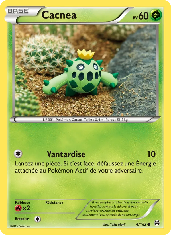 Carte Pokémon Cacnea 4/162 de l'extension Impulsion Turbo