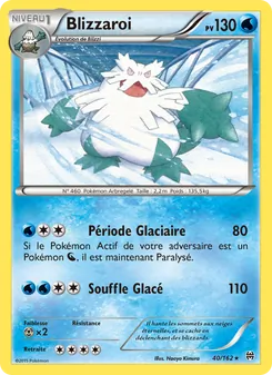 Carte Pokémon Blizzaroi 40