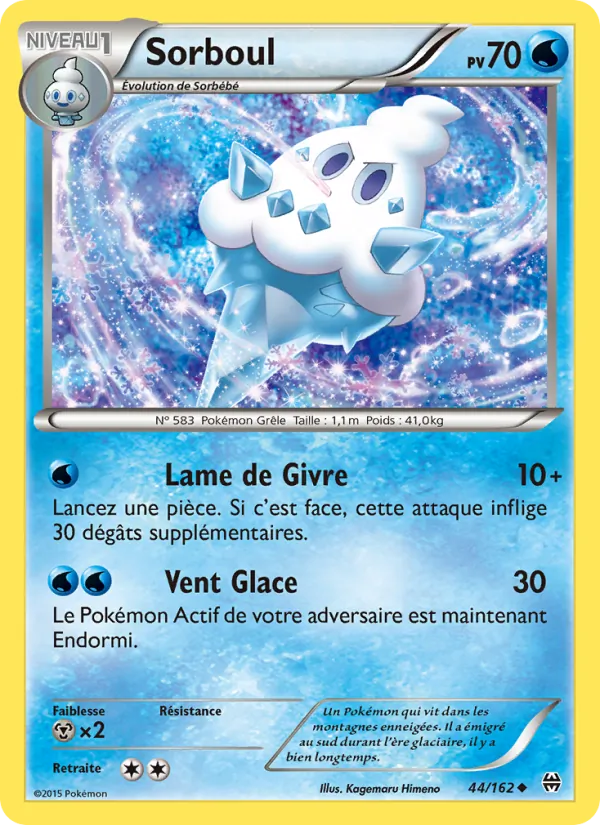 Carte Pokémon Sorboul 44/162 de l'extension Impulsion Turbo