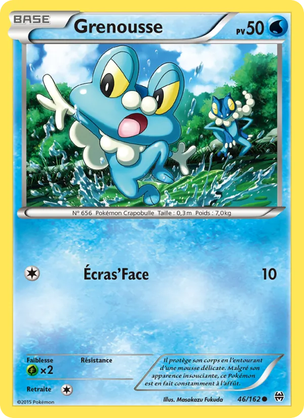 Carte Pokémon Grenousse 46/162 de l'extension Impulsion Turbo