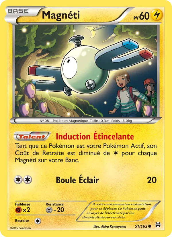 Carte Pokémon Magnéti 51/162 de l'extension Impulsion Turbo