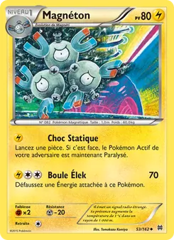 Carte Pokémon Magnéton 53