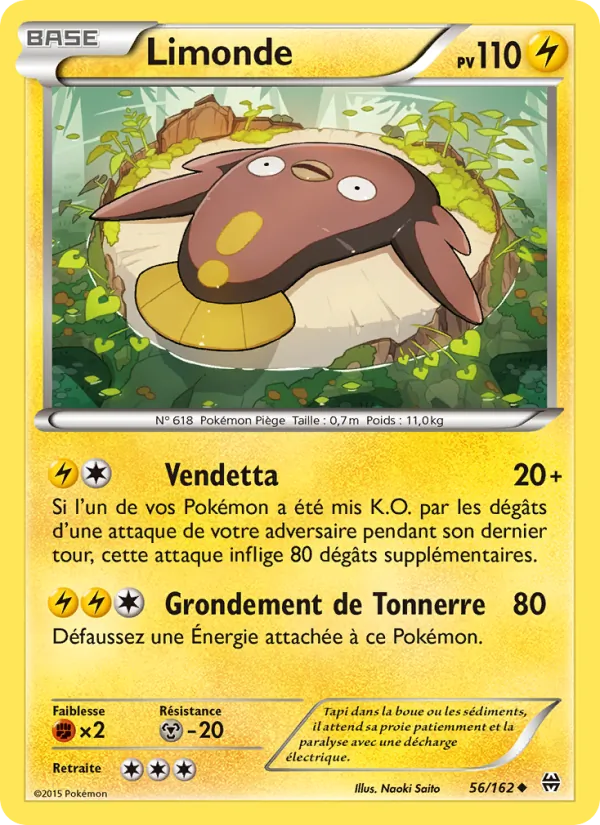 Carte Pokémon Limonde 56/162 de l'extension Impulsion Turbo