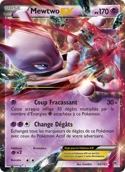 Carte Pokémon Mewtwo EX 62