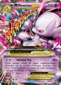 Carte Pokémon M-Mewtwo EX 64