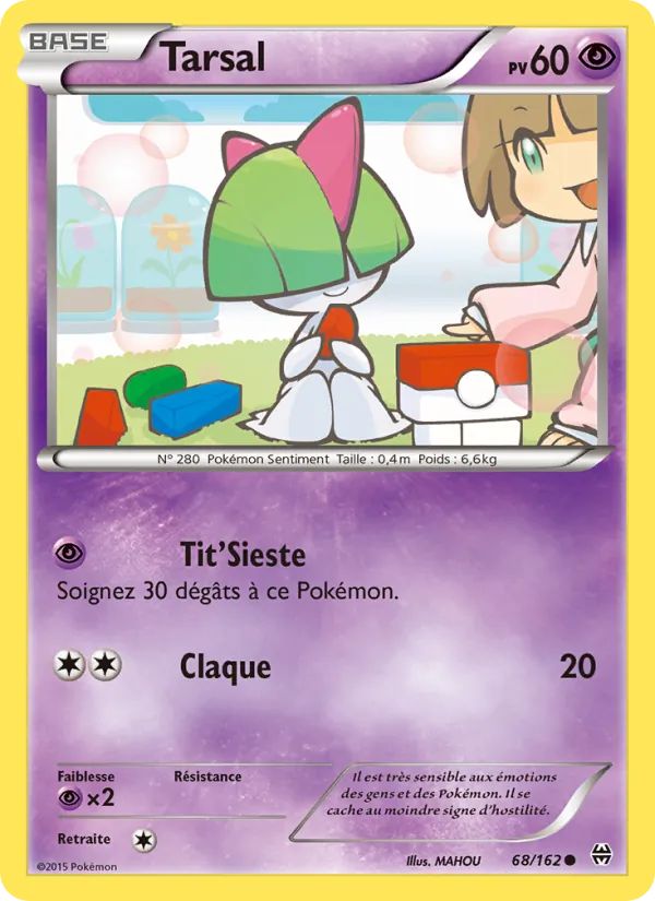 Carte Pokémon Tarsal 68/162 de l'extension Impulsion Turbo