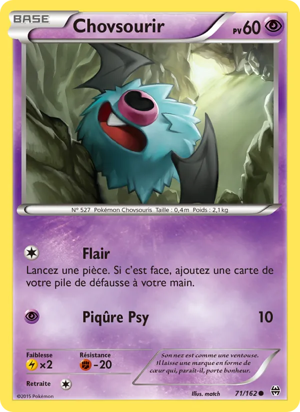 Carte Pokémon Chovsourir 71/162 de l'extension Impulsion Turbo