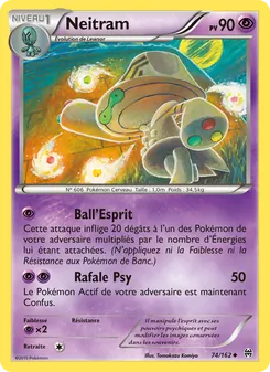Carte Pokémon Neitram 74