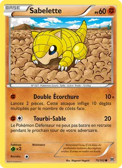 Carte Pokémon Sabelette 75