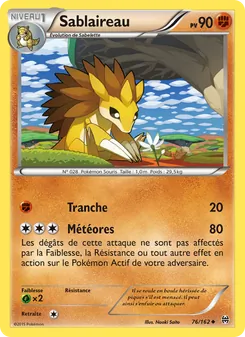 Carte Pokémon Sablaireau 76