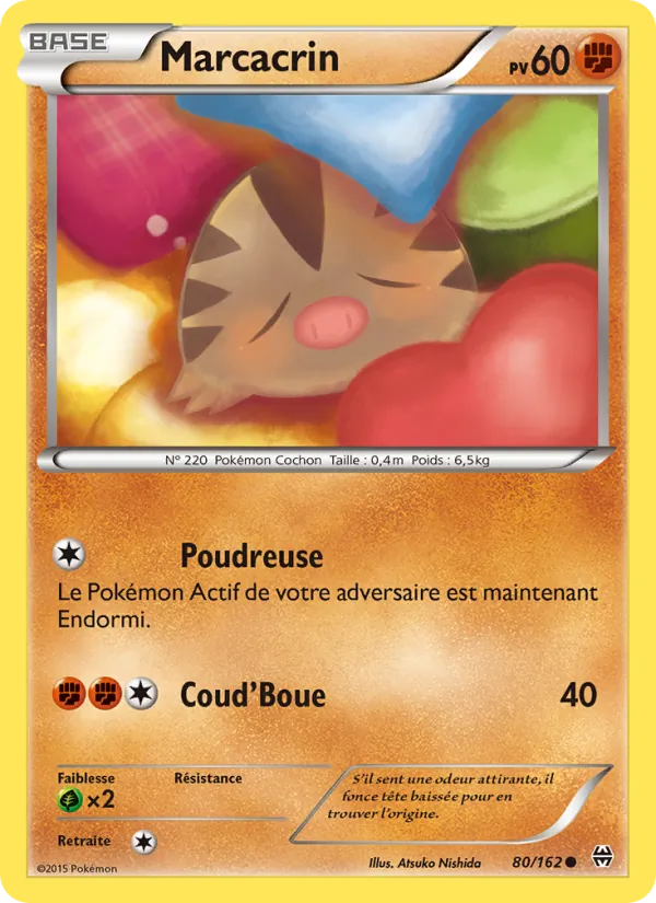 Carte Pokémon Marcacrin 80/162 de l'extension Impulsion Turbo