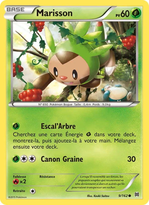 Carte Pokémon Marisson 9/162 de l'extension Impulsion Turbo